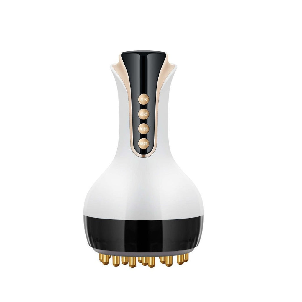 Electric Body Massage Brush with EMS microcurrent and heat therapy