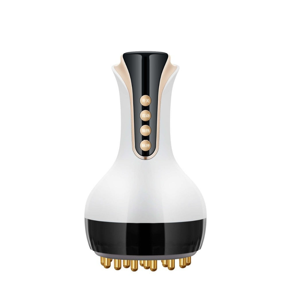 Electric Body Massage Brush with EMS microcurrent and heat therapy