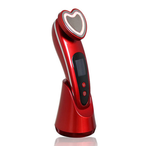 EMS Heart Facial Wand in white and burgundy color options